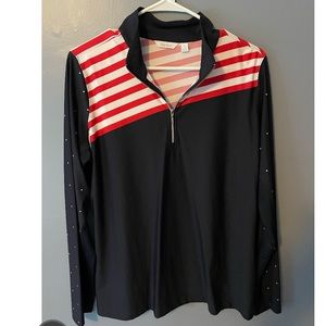 USA long sleeve quarter zip